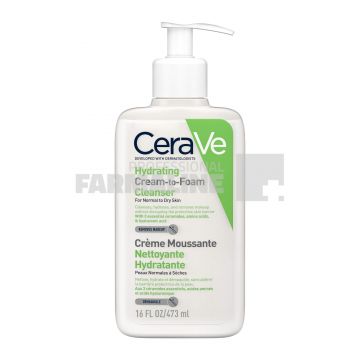 Cerave Crema spumanta de curatare si hidratare piele normal-uscata 473 ml