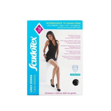Ciorapi compresivi medicinali pana la coapsa 70 den, M=3, negru, ScudoTex