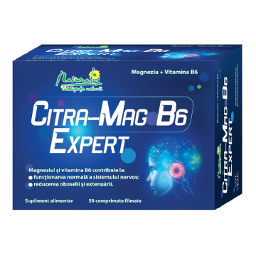 Citra-Mag B6 Expert, 50 comprimate filmate, Naturalis