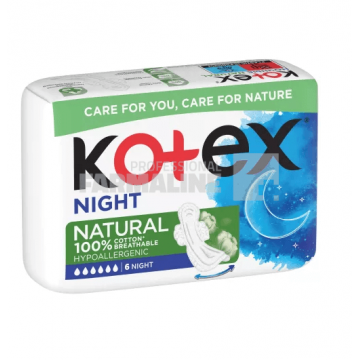 Kotex Natural Absorbante Night 6 bucati