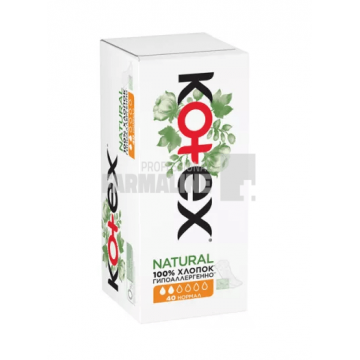 Kotex Natural Absorbante zilnice Normal 40 bucati