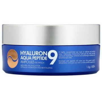 Plasturi pentru ochi Hyaluron Aqua Peptide 9, 60 bucati, Medi-Peel