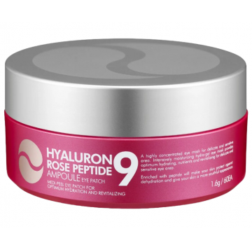 Plasturi pentru ochi Hyaluron Rose Peptide 9, 60 bucati, Medi-Peel