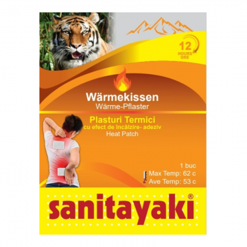 Plasturi termici cu efect de incalzire 12 ore, 1 bucata, Sanitayaki