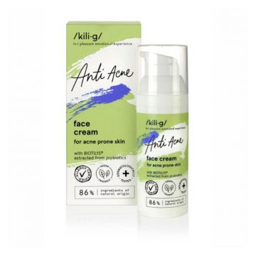 Crema fata pentru ten acneic si sensibil Anti Acne, 50ml, Kilig