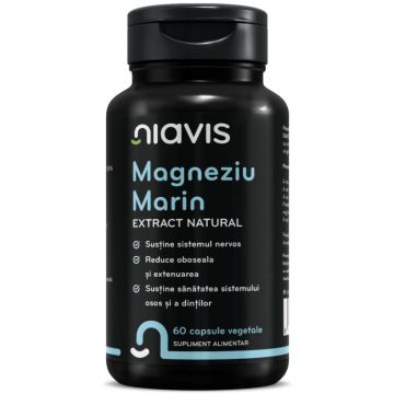 Extract natural de magneziu marin, 60 capsule, Niavis