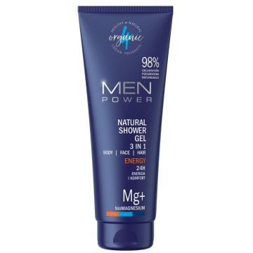 Gel de dus 3 in 1 Energy Men Power, 250ml, 4Organic