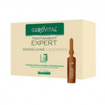 gerovital tratament expert keratina lichida 10ml ctx10 fiole 11030