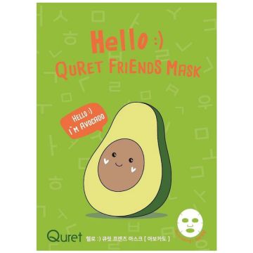 Masca de fata hidratanta cu extract de avocado, 25g, Quret