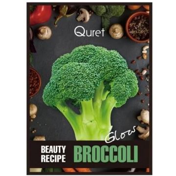 Masca de fata pentru stralucire cu broccoli Beauty Recipe, 25g, Quret