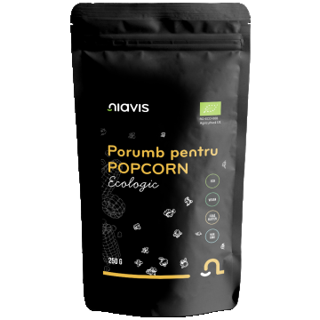 Porumb ecologic pentru popcorn, 250g, Niavis