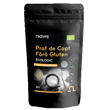 Praf de copt ecologic fara gluten, 50g, Niavis
