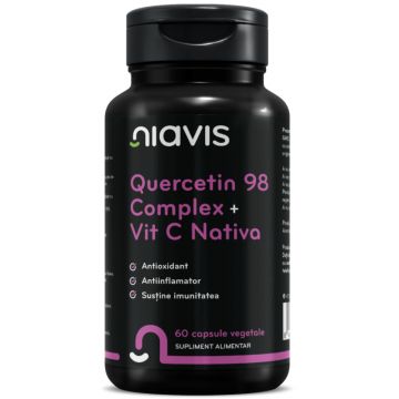 Quercitin 98 Complex + Vitamina C Nativa, 60 capsule, Niavis