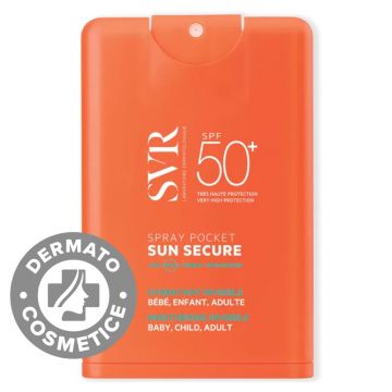 Spray de buzunar hidratant cu SPF 50+ Sun Secure, 20ml, SVR