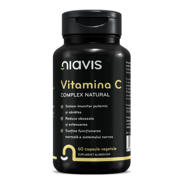 Vitamina C Extract Natural, 60 capsule, Niavis