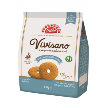 Biscuiti vegani fara lapte si ou, 500g, Di Leo