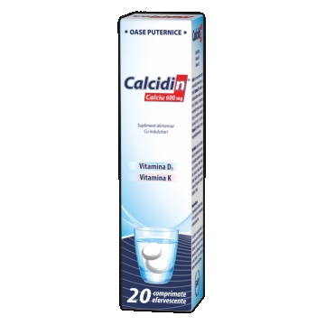 Calcidin 600 mg, 20 comprimate, Zdrovit