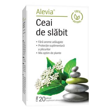 Ceai de slabit, 20 plicuri, Alevia