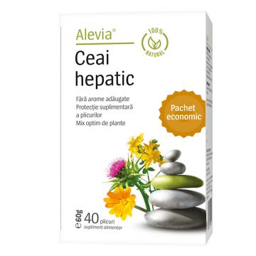 Ceai medicinal hepatic, 40 plicuri, Alevia