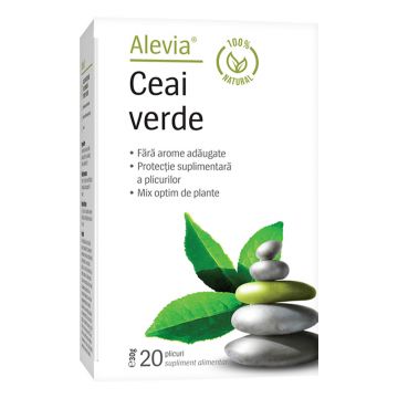 Ceai verde, 20 plicuri, Alevia