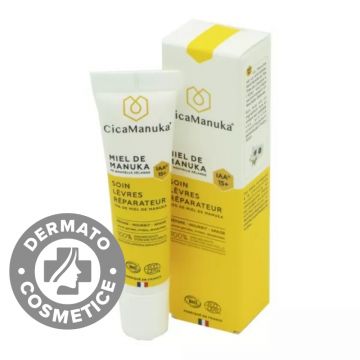 Crema pentru ingrijirea buzelor 10% miere de Manuka IAA15+, 15ml, CicaManuka