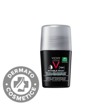 Deodorant Roll-on Invisible Resist 72h Homme, 50ml, Vichy