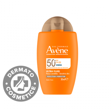 Fluid nuantator cu protectie solara pentru piele normala si mixta SPF 50+ Ultra Triasorb, 50ml, Avene