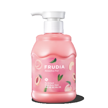 Gel dus hranitor corp cu Piersici My Orchard, 350ml, Frudia