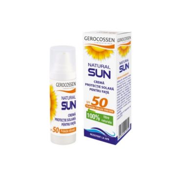gerocossen natural sun crema protectie solara fata spf50 30ml