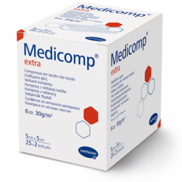 Hartmann Medicomp Extra comprese sterile 5cm/5cm - 25 bucati