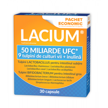 Lacium 50 miliarde UFC, 30 capsule, Zdrovit