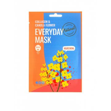 Masca de fata nutritiva cu colagen si flori de canola Everyday, 27g, Dearboo