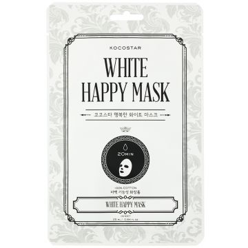 Masca de fata White Happy Mask, 25ml, Kocostar