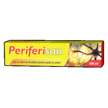 Periferisan gel cu efect de incalzire pentru spate si umeri, 100ml, Zdrovit