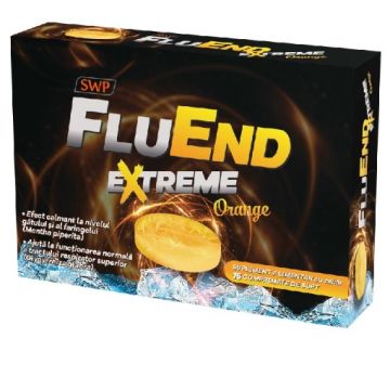 SunWave FluEnd Extreme cu aroma de portocale - 16 pastile de supt