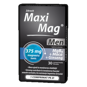 Supliment alimentar Maximag Men, 30 comprimate filmate, Zdrovit