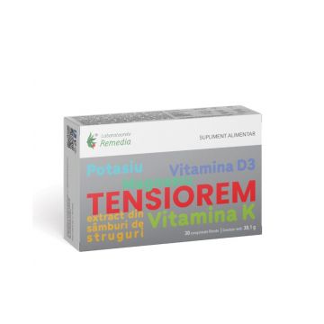 Tensiorem, 30 comprimate, Laboratoarele Remedia