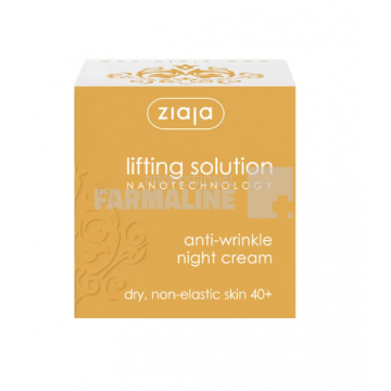 Ziaja Lifting Solution Crema de noapte cu micro colagen pentru ten matur 40+ 50 ml