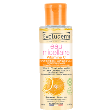 Apa micelara pentru demachere cu Vitamina C, 100ml, Evoluderm
