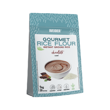 Faina de orez cu aroma de ciocolata Gourmet Rice Flour, 1000g, Weider