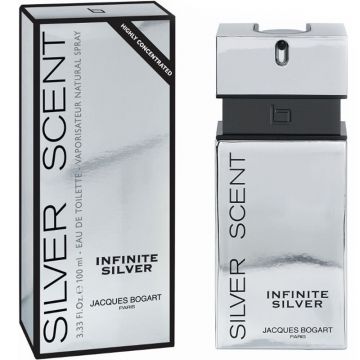 Jacques Bogart Silver Scent Infinite Silver, Apa de Toaleta, Barbati (Gramaj: 100 ml)
