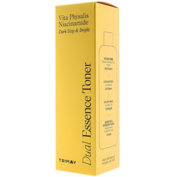 Toner iluminator impotriva petelor pigmentare Physalis Niacinamide Dark Stop & Bright, 200ml, Trimay