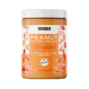 Unt de arahide natural Peanut Butter, 1000g, Weider