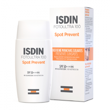 Fluid protectie solara SPF50+, Fotoultra Spot Prevent Fusion Fluid, 50 ml, Isdin