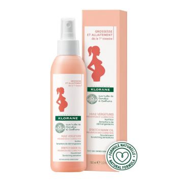 Ulei pentru prevenirea vergeturilor, 200 ml, Klorane Mum (Concentratie: Ulei, Gramaj: 200 ml) Ulei pentru prevenirea vergeturilor, 200 ml, Klorane Mum (Concentratie: Ulei, Gramaj: 200 ml)