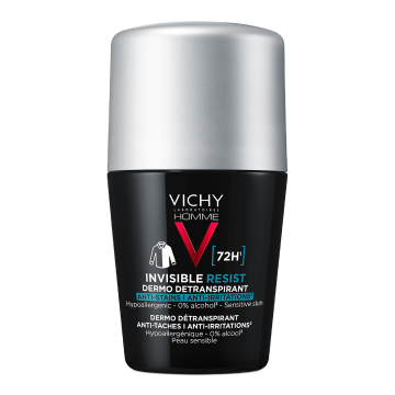 Deodorant roll-on Invisible Resist 72H Homme, 50 ml, Vichy