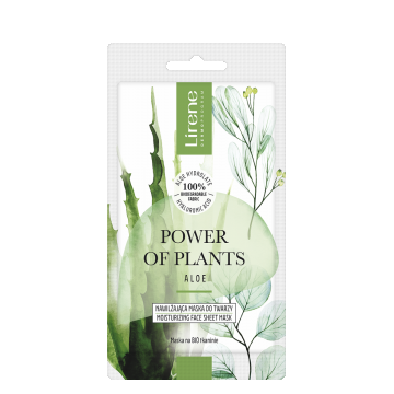 Masca faciala hidratanta Power of Plants Aloe, 1 bucata, Lirene