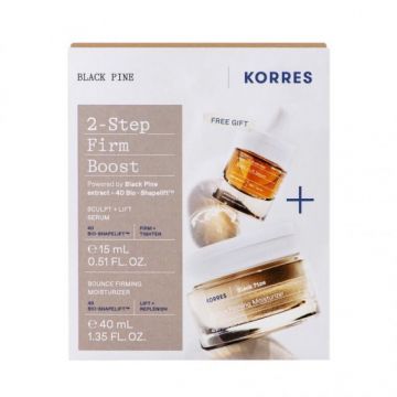 Pachet Black Pine Crema hidratanta 40ml + Ser Dual 15ml, Korres Pachet Black Pine Crema hidratanta 40ml + Ser Dual 15ml, Korres
