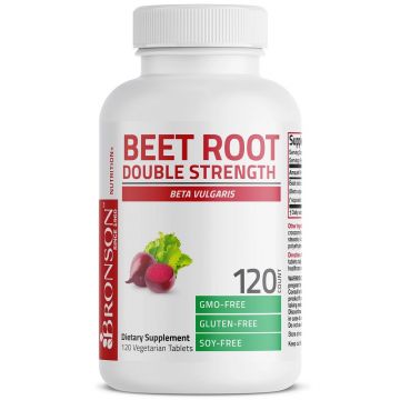 BeetRoot Extract Radacina Sfecla + L-arginine 2000mg, 120 capsule, Bronson Laboratories