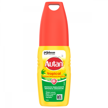 Lotiune Tropical impotriva tantarilor, 100ml, Autan